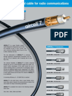 Low Loss Coaxial Cable For Radio Communications: Characteristics