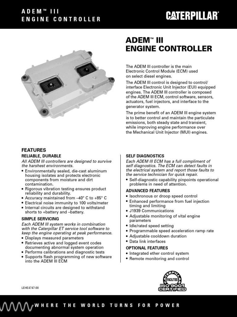 Adem III Engine Controller | PDF | Business | Technology & Engineering