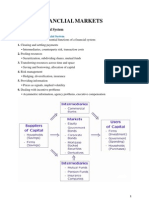 Financlial Markets: Topic 1: The Financial System