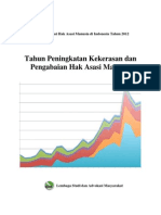 Laporan Situasi Hak Asasi Manusia Di Indonesia Tahun 2012