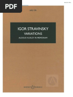 Variations in Memoriam Aldous Hyuxley-Stravinsky