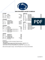 Penn State Hockey Schedule