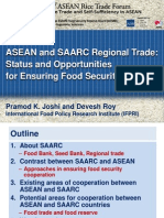 PPT: ASEAN & SAARC Regional Rice Trade: Status & Opportunities For Ensuring Food Security