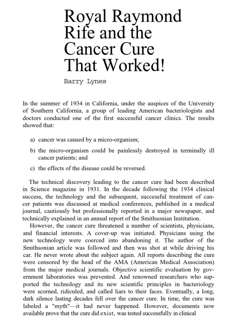 Dr Turner Kufes Legacy A Revolution In Cancer Treatment - xxhzeh2