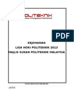 Peraturan Pertandingan Liga Hoki Politeknik 2013