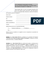 Carta Compromiso de Prestación de Servi