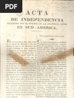 Acta de La Independencia