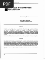 El Enfoque Integrativo en Psicoterapia
