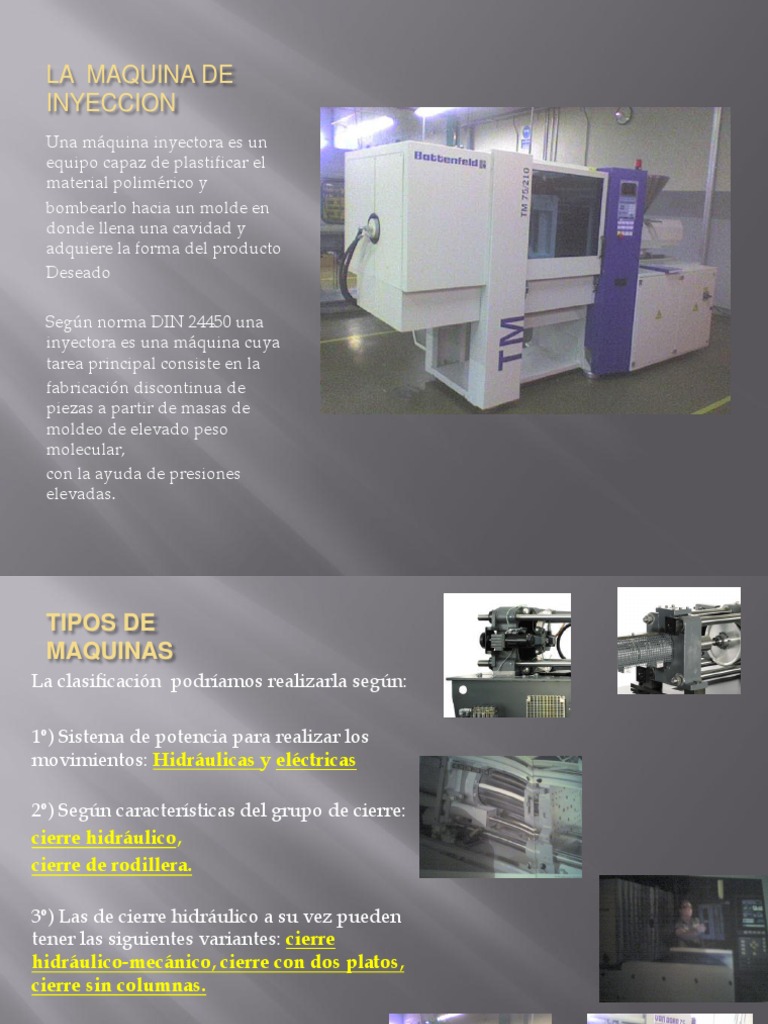 Componentes de la Máquina Inyectora | PDF | Science | Ingeniería