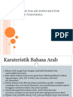 Bahasa Arab Dalam Sosio-Kultur