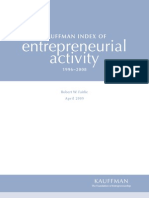 Entrepreneurial Activity: Kauffman Index of