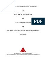 Testing & Commissioning Procedure (Electrical)