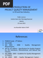 Introduction of Project Quality Management: in Oil and Gas Industry