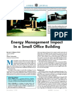 Energy Management Impact in A Small Office Building: Ashrae Journal