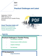 TP Presentation - Transfer Pricing Practical Challenges and Latest Developments-September 15 2012