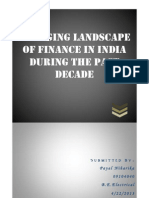 Changing Landscape of Finance in India During The Past Decade