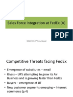 Sales Force Integration at FedEx (A)