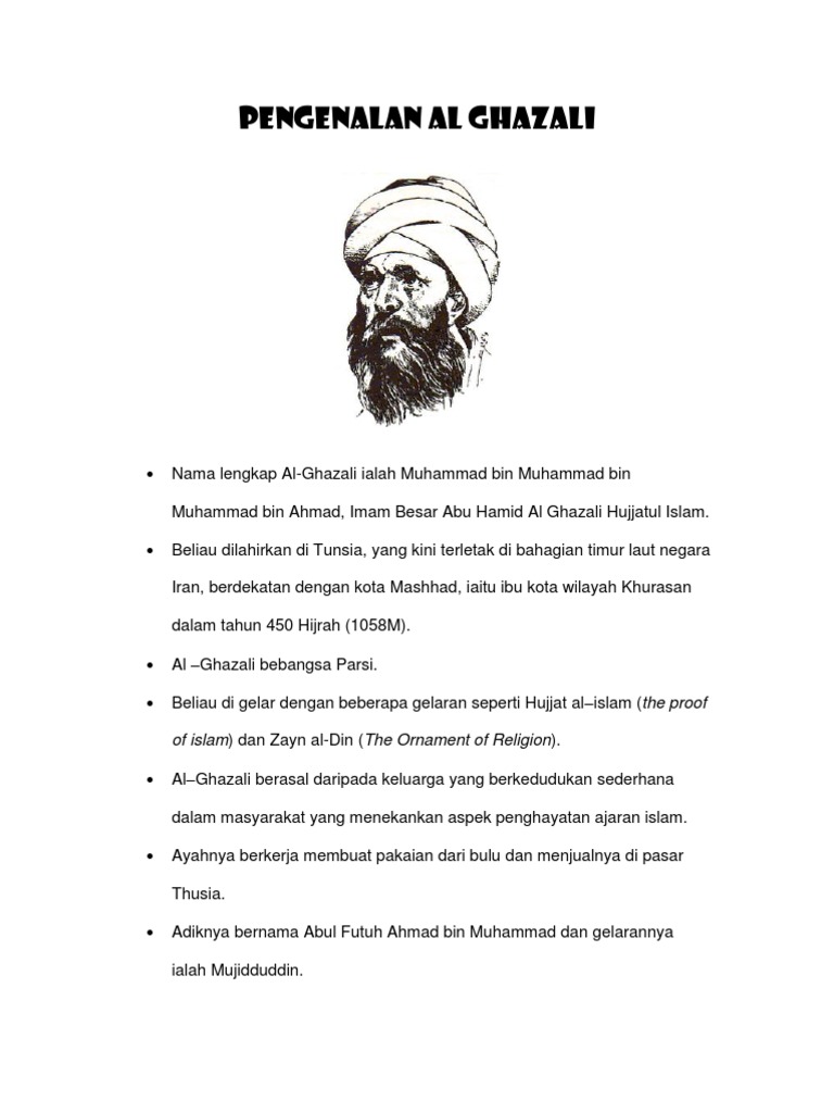 Imam Al Ghazali Pdf