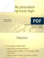 Traffic simulation using fuzzy logic project visualized with 2D graphics