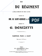 La Fille Du R Giment French Vocal Score