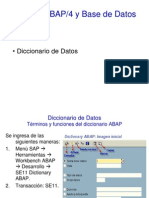 Entorno Abap y Base de Datos - Diccionario de Datos