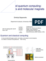 Spin Based Quantum Computing: Quantum Dots and Molecular Magnets