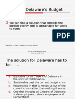 A Look at Delaware's Budget: We Can Find A Solution That Spreads The Burden Evenly and Is Sustainable For Years To Come