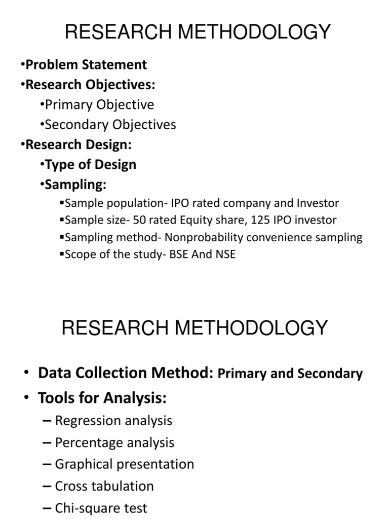 IPO Investment Research Methodology | PDF | Initial Public Offering ...