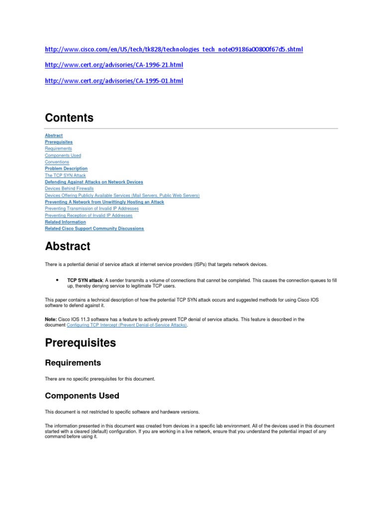 DDOS Attack | PDF