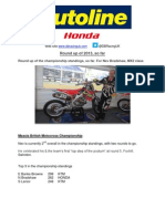 Putoline Honda Round Up of The Motocross Results
