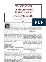 [Alchimie] Lulle Raymond - Elucidation Du Testament