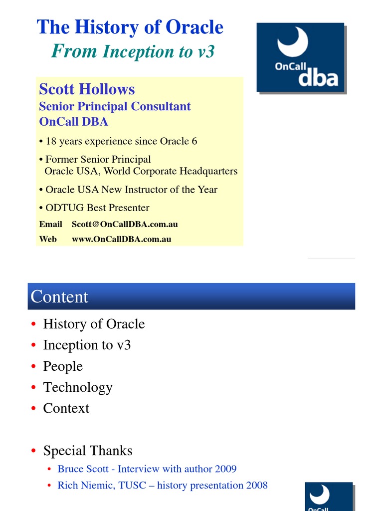Oracle's Evolution: Founders and Milestones | PDF | Home & Garden