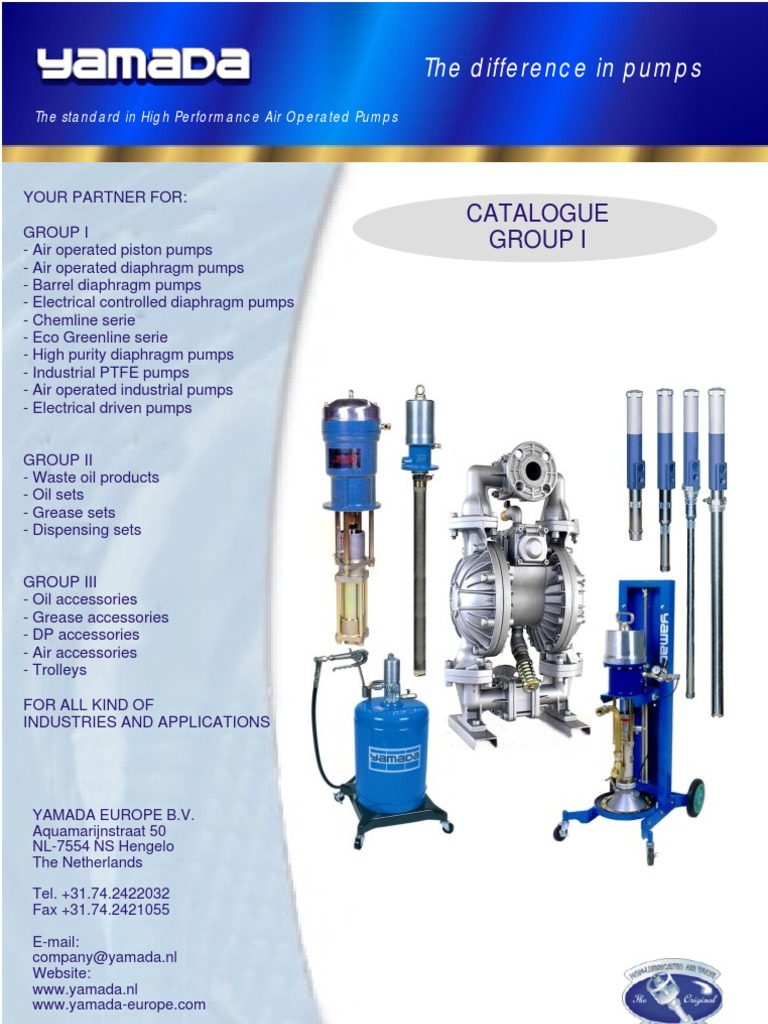 Yamada Air Operated Diaphragm Pumps | PDF | Building Engineering