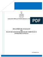 Relatorio de Avaliação Do Plano de Gestão de Riscos de Corrupção e Infrações Conexas 2013