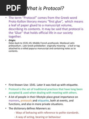 Protocol