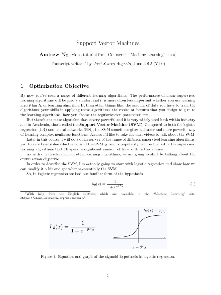 Support Vector Machine | PDF