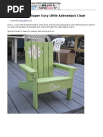 Ana White - How To Build A Super Easy Little Adirondack Chair - 2011-11-26