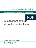 Almacenamientoe de Residuos Radiactivos