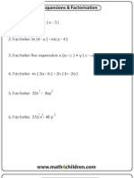 Expansions & Factorisation: WWW - Math