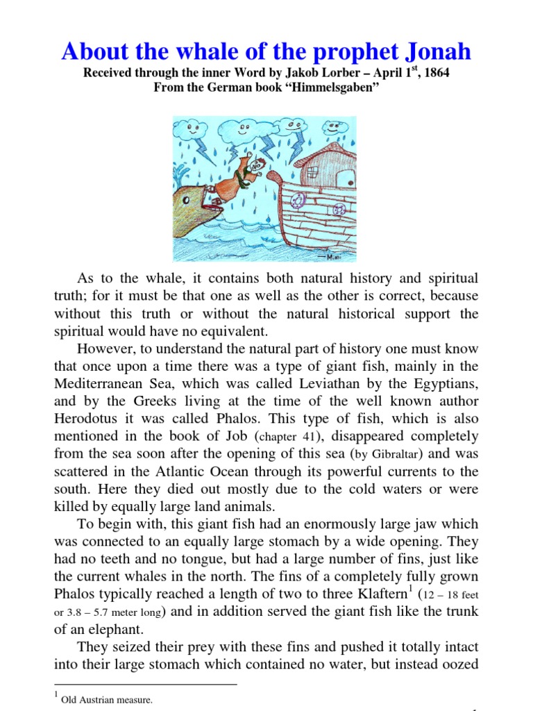 The Whale of Jonah PDF | PDF | Sharks | Whales