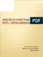 Análise da Home Page