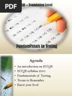 Chapter 1 - Fundamentals of Testing