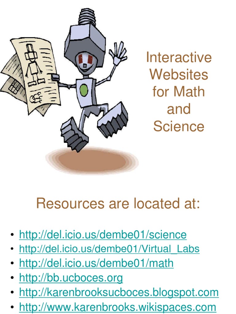 Interactive Math and Science Websites 1211176240676100 8 | PDF | Middle ...