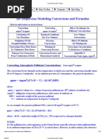 Conversions and Formulas