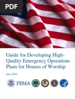 Guide For Developing High - Quality Emergency Operations Plans For Houses of Worship
