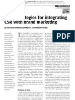 Integrating CSR With Brand Marketing