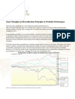 Some Thoughts On Diversification Principles & Portfolio Performance - Gevers Wealth Management, LLC June 2013