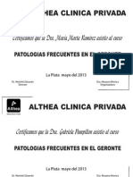 Diploma Curso Althea