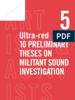 Ultra-Red - 10 Preliminary Theses On Militant Sound Investigation