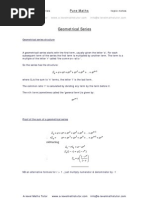Download Geometric Progressionsequences  series revision notes from A-level Maths Tutor by A-level Maths Tutor SN15060002 doc pdf